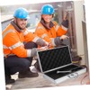 WHAMVOX Aluminum Tool Box Portable Hard Shell Carrying Case with