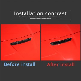 autotrim000 For Corvette C6 2006-2013 GS Z06 Front Bumper Upper Trim Hood Vent Decor Carbon