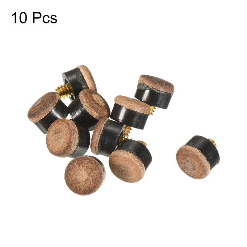PATIKIL 11 mm Screw-On Billiard Cue Tip Pack of 10
