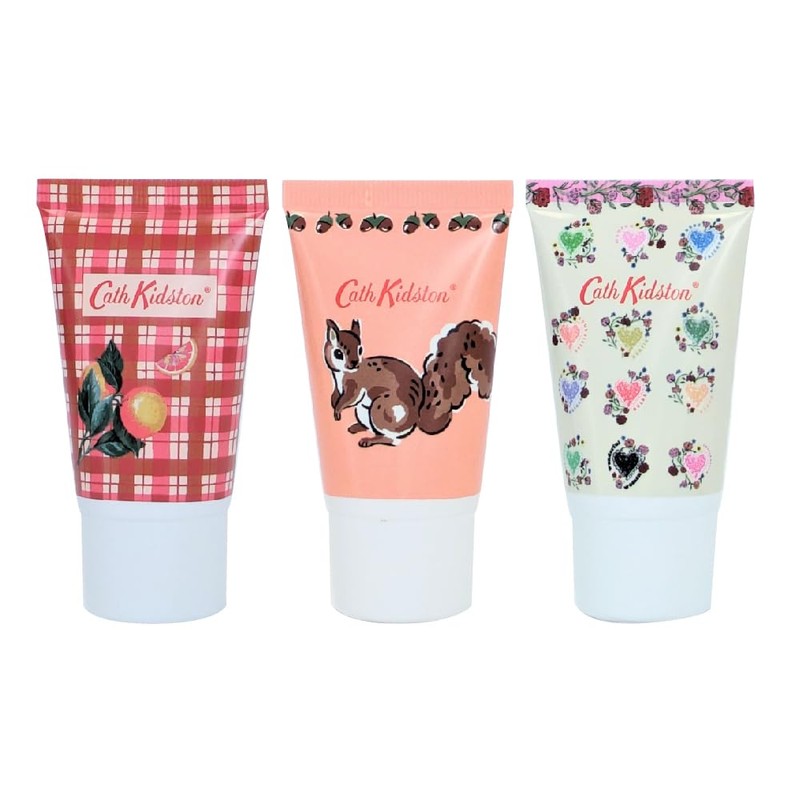 Cath Kidston Caskidson Hand Cream Trio, Squirrel & Prad, 30ml