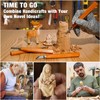 Wood Carving Kit, 23pcs Wood Carving Tools with 4 Wood