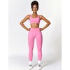 ABOCIW Workout Sets, Seamless V Back Scrunch Lifting Leggings High