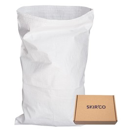SKIR'CO (Pack of 10) White PP Woven Sacks 40 x 60 cm Polypropylene Bags Rubble Construction Bag Waste Disposal Bags
