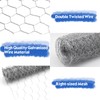 WorthPlanet 13.78 x 157.48 inch Galvanized Hexagonal Wire Mesh Lightweight