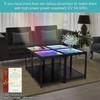 FUSLITE Infinity Mirror Light Table, Coffee Tables for Living Room,