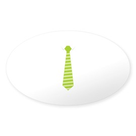 CafePress Neck Tie Sticker Oval Car Bumper Sticker
