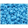 BeadTin Our Lady's Blue Opaque 9mm Barrel Plastic Pony Beads