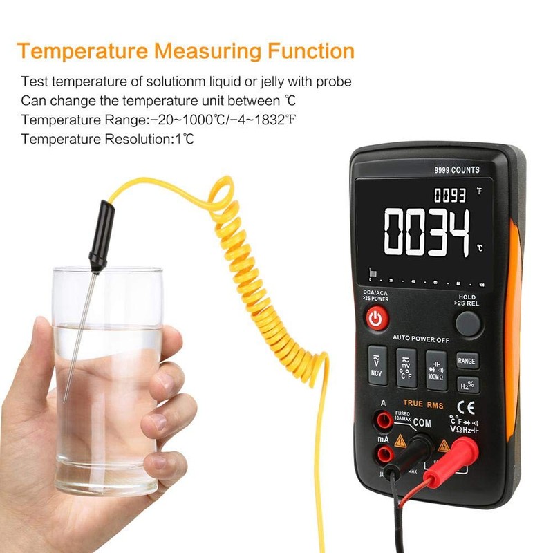 Aneng Q1 Digital Multimeter, Real Effective Voltmeter, Ammeter, Capacitance Meter,