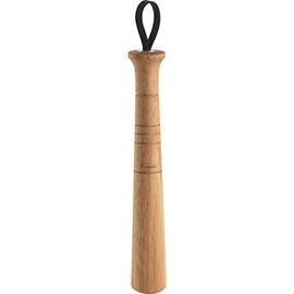Trudeau Acacia Wood 8.5" Bar & Cocktail Mojito Muddler with Leather Strap