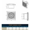 DOSPEL PLAY CLASSIC Wall Fan for Bathroom and Kitchen, Quiet