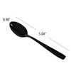 Vababa 8-Piece Black Stainless Steel Coffee Spoons, Mirror Finish Mini