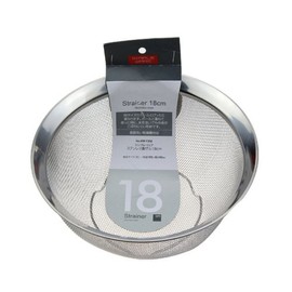 Pearl Metal HW-7356 Simple Wear Stainless Steel Colander, 7.1 inches (18 cm)