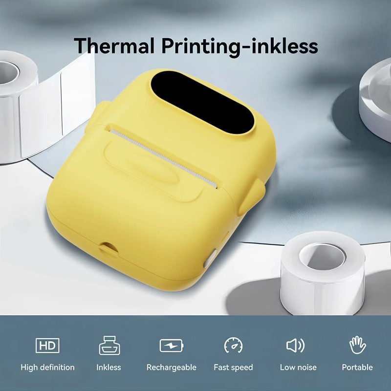 Marklife P50 58mm Thermal Receipt Sticker Barcode Mini Printer for