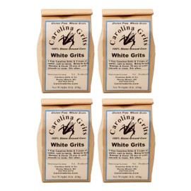Carolina Grits Company Traditionally Stone Ground White Grits, 4 Pack