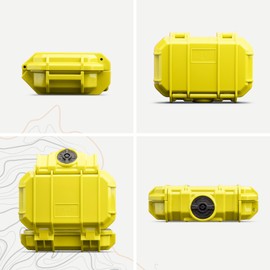 Evergreen 52 Waterproof Dry Box Protective Case - Travel Safe/Mil Spec/USA Made - for Cameras, Camping, Fishing, Hiking, Traveling, Water Sports, Knives, Survival (Yellow)