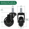 8T8 Office Chair Caster Wheels Replacement 2 Inch, Heavy Duty