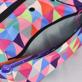 Knitting Bag, Crochet Yarn Storage Bag, Portable Crochet Tote Organizer with Zipper and Pockets, Color Oxford Sweater Crochet Hooks Organization Package for Wool and Needles Storage