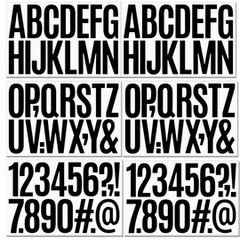 9 Sheets Self Adhesive Vinyl Letters Numbers Kit, Mailbox Numbers Sticker for Mailbox, Signs, Window, Door, Cars, Trucks, Home, Business, Address Number, lockers (3 Inch, Black)