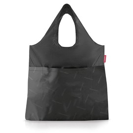 Reisenthal Mini MAXI SHOPPER PLUS Shopping Bag (BLACK), Black