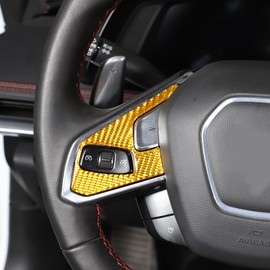 TOYCIDFG Carbon Fiber Car Cover Trim Decorative Sticker for C8 Corvette Stingray Z06 2020-2024 Interior Accessories (Steering wheel buttons sticker-B)