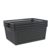 Ortodayes Cupboard Storage Baskets, Set of 3 Storage Baskets, Plastic