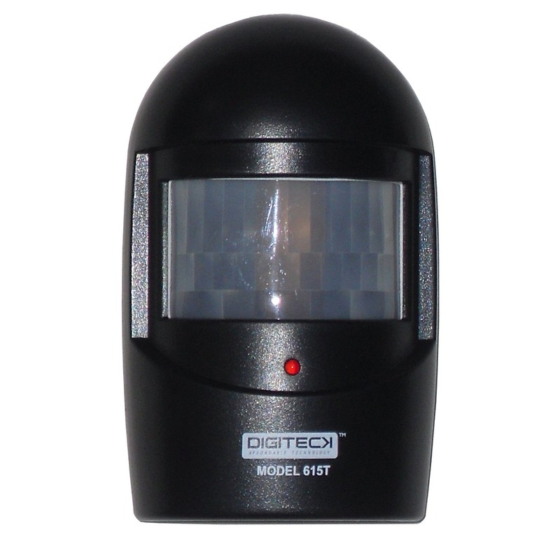 A9-NEW IN BLACK WIRELESS WEATHERPROOF GARDEN,DRIVEWAY,GARAGE,OUTBUILDING BURGLAR VISUAL ALERT LED
