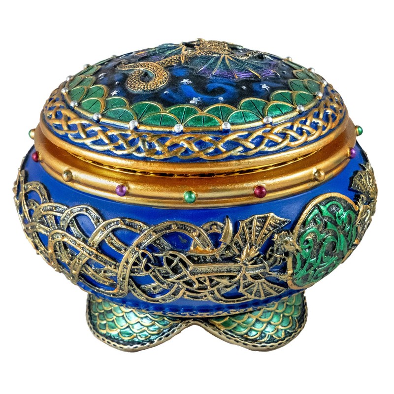Dragon Hinged Musical Trinket Box by The San Francisco Music