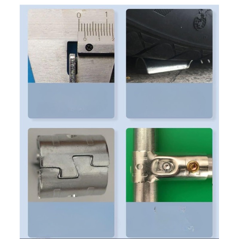 180 Degree Structural Pipe Connector, 1" Stainless Steel Rail Clamps,