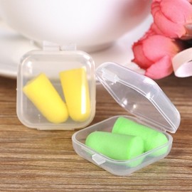 Noise-Cancelling Sleep Earplugs with Storage Case for Inter-Floor Noise Noise-Cancelling Earplugs - Random Color/Style 39ea
