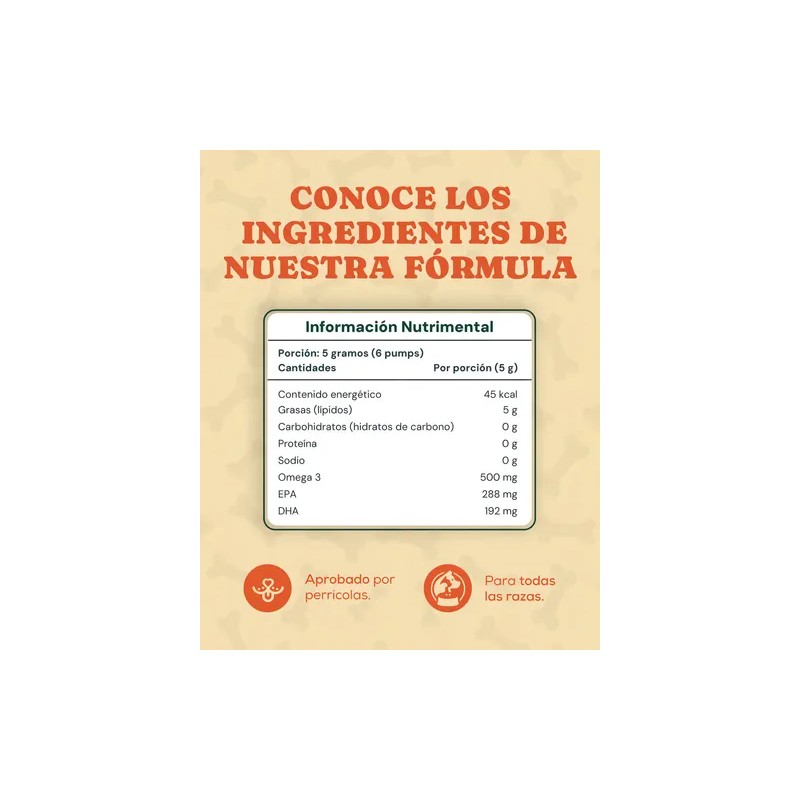 Aceite Omega 3 Para Perro Suplemento Natural De Pescado