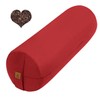 FelizMax Organic Buckwheat Bolster(24X9 in) (Red)