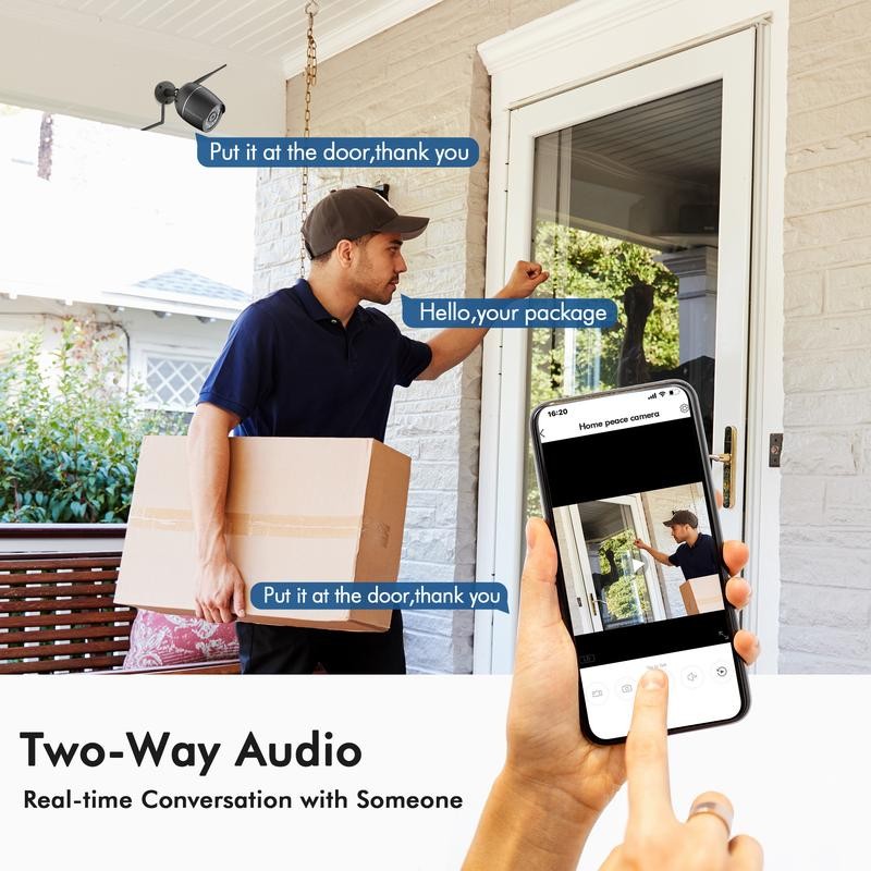 2 Pack Full Metal Case Motion Detection Wired Outdoor Security