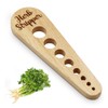 Herb Stripper Wooden Vegetable Leaf Remover Rustic Safe Kitchen Tool