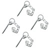 4pk Round Cotter Pin & Chain 10mm by 110mm Trailer