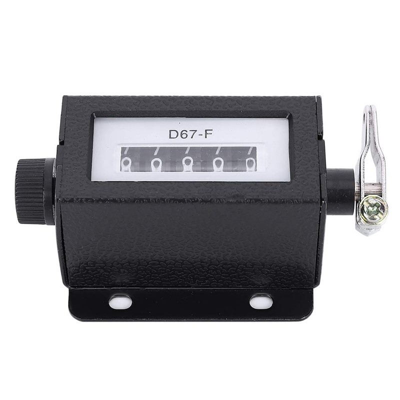 0-99999 5 Digit Mechanical Counter Rotary Knob Resettable Manual Hand