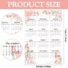 4 Pack 2025 Calendar Stickers Watercolor 12 Monthly Planner Date