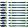 Schneider 10 Count Premium Blue Fineliner Marking Pens 0.8Mm Ergonomic