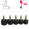 LIPOVOLT® 60PCS 5-Sizes High Heel Shoe Repair Tips Taps Pins