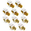 Faconet Set with 2x Audio Cable Speaker Cable Binding Post