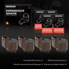 Frankberg 4x Parking Sensor 3-Pin Front Rear Compatible with Golf
