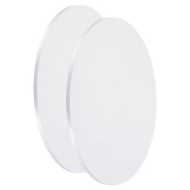 sourcing map 2Pcs Aluminum Disc, 4"(100mm) Diameter 0.12"(3mm) Thickness Round Aluminum Sheets 6061 Aluminum Circle Plates for Metal Stamping