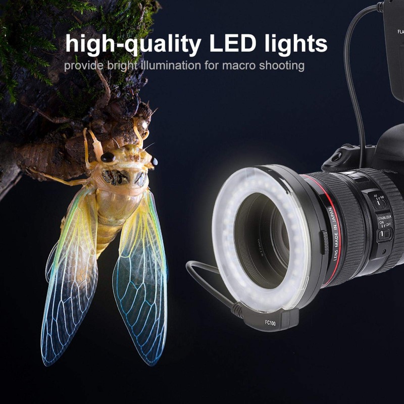 CCYLEZ LED Flash Light Ring Kit, Ring Adapter, Flash Controller