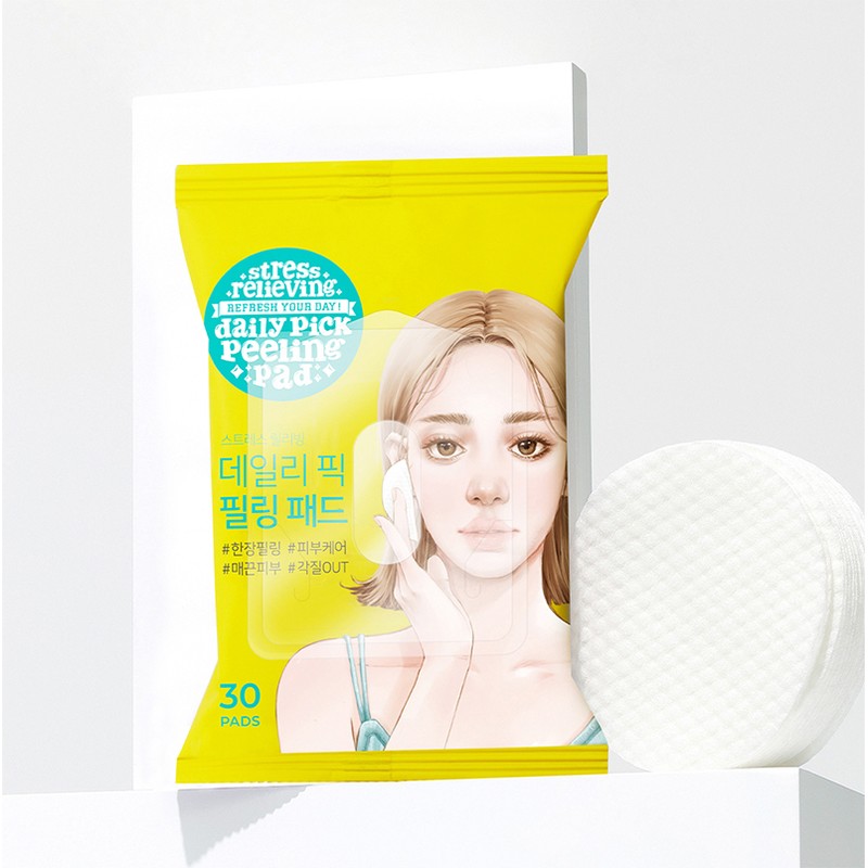[Vegan Beauty] Ariel Daily Pick Exfoliating Peeling Pad, 30 sheets,