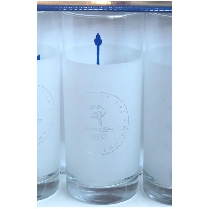 Vasos Finos, Conmemorativos Olimpiadas Sydney 2000 (Usado)