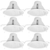 [6-Pack] PROCURU 6-Inch Recessed Light Shorty Cone Trim, Weatherproof Air-Tight,
