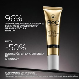 RoC Retinol Correxion Deep Wrinkle Anti-Aging Crema De Noche, Hidratante Facial Diario Con Manteca De Karité, Ácido Glicólico Y Escualeno, Tratamiento