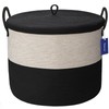 Echueuey XXXXL Extra Large blanket basket with lid 21"x21"x18" blanket
