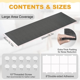 Cat Scratch Furniture Protector,Trimmable Self-Adhesive Furniture Protectors from Cats Scratching, DIY Climbing Scratcher Couch Protector,Cat Scratching Mat Pad for Indoor(78.7x15.8in, Dark Gray)