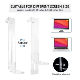 Svcouok Webcam Mount for Monitor,1/4" Screw Universal Clip-On Holder