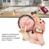 Pig Statue Mini Funny Casual Musical Resin Pig Art Figurine